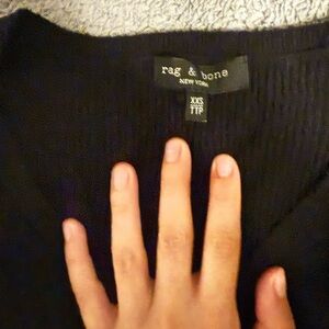 Rag & Bone Classic Black Knit Top